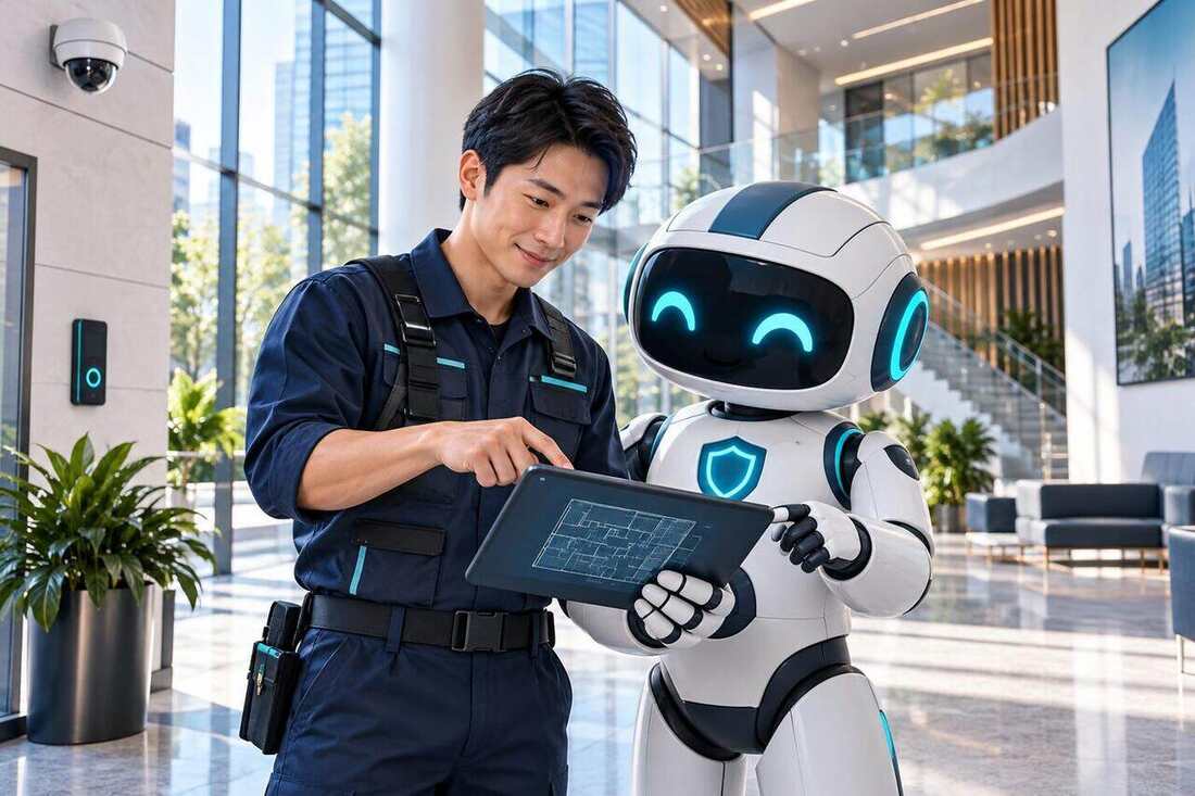 弱電視界工程團隊與 AI 智慧守護員協作規劃